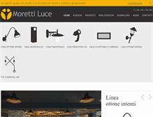 Tablet Screenshot of morettiluce.it